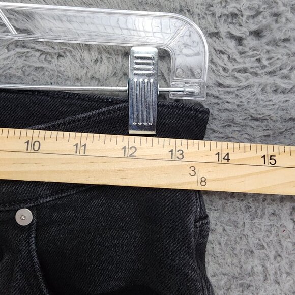 Madewell Jeans Womens 27 Black Stretch Mid Rise Cali Demi Boot - Picture 4 of 13